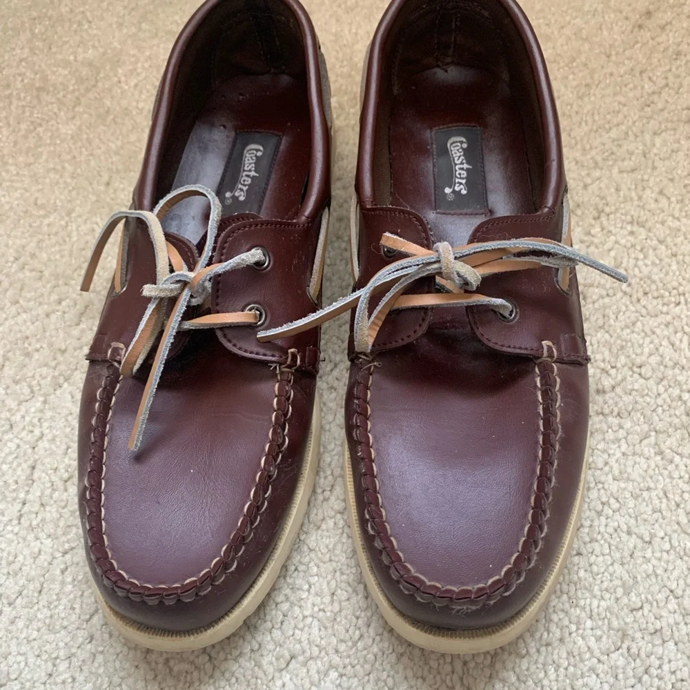 Vintage Coaster’s Leather Deck Boat Shoes Loafers - Picture 10 of 10